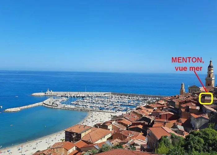 Menton, Centre Historique, Vue アパート *